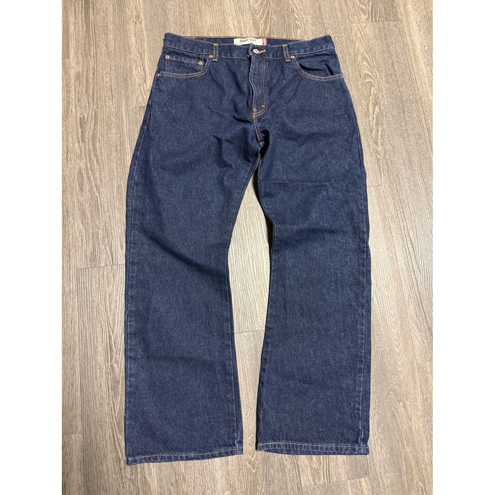 Levis 517 Boot Cut Jeans Mens 36x30 Dark Wash Indigo Denim Pants